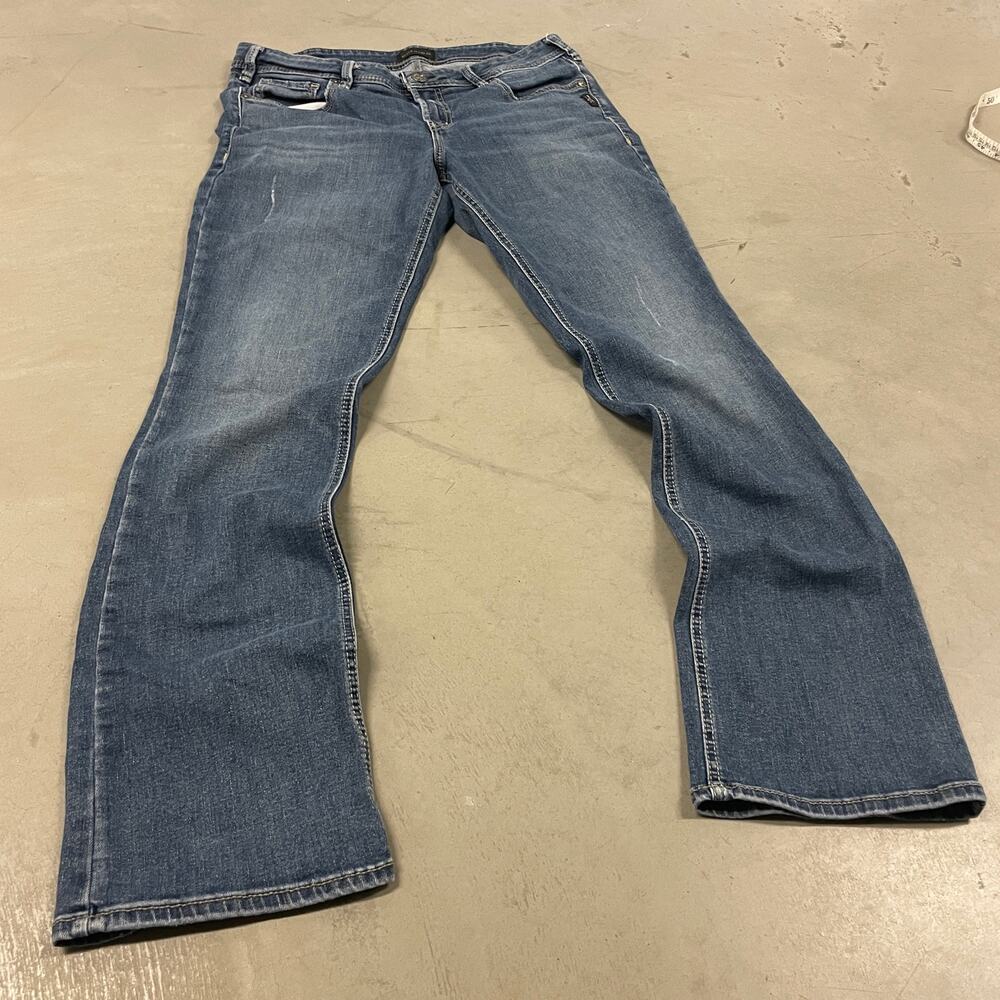 Y2K silver brand western bootcut jeans 31x33